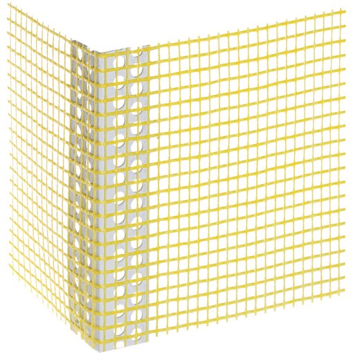PVC-Gewebe-Eckwinkel gelb, PVC-Eckwinkel gelb, WDVS